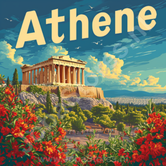 Diamond Painting Vakantie liefde - Athene