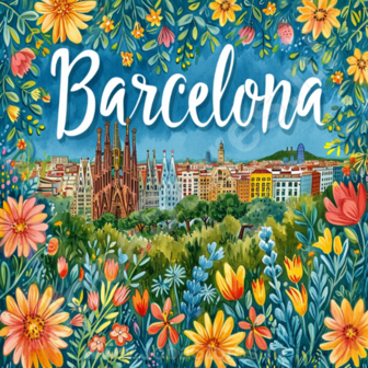 Diamond Painting Vakantie liefde - Barcelona