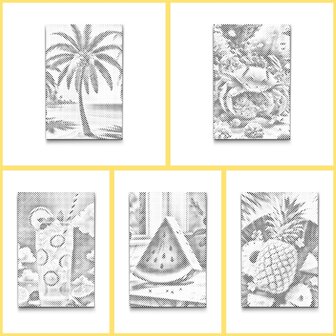 HappyDots DOT Painting Kleurboek Zomer - 20 stippelschilderijen