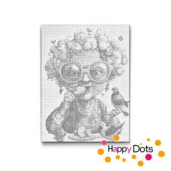HappyDots DOT Painting Gekke oma's 09 - 30x40cm