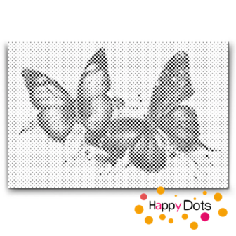 HappyDots DOT Painting Vlinders 11 - 20x30cm