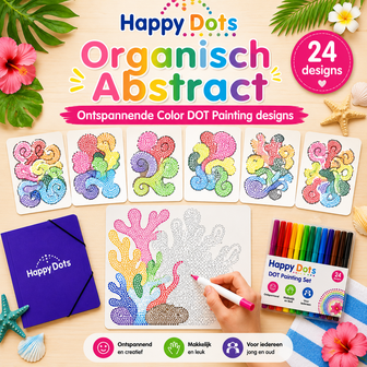 HappyDots Color DOT Painting set Organic Abstract A4