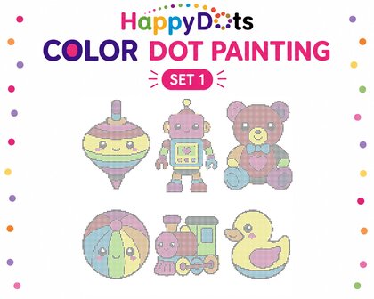 HappyDots Color DOT Painting set Toy A4
