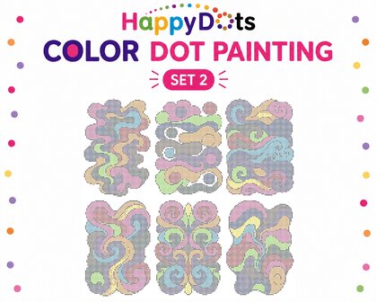 HappyDots Color DOT Painting set Lines A4