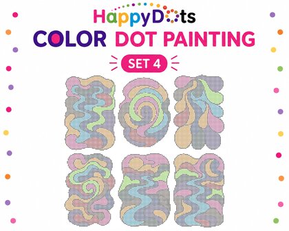 HappyDots Color DOT Painting set Lines A4