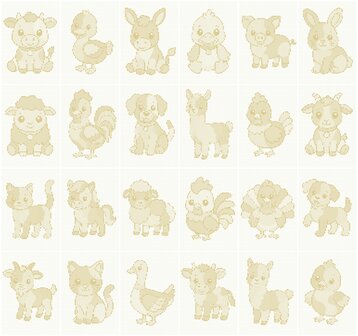 HappyDots DOT Painting Farm Animals Value Pack &ndash; 24 Sheets