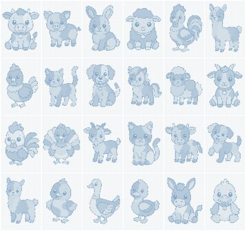 HappyDots DOT Painting Farm Animals Value Pack &ndash; 24 Sheets