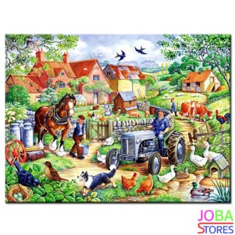 Diamond Painting &quot;JobaStores&reg;&quot; Boerderij - volledig - 50x40cm