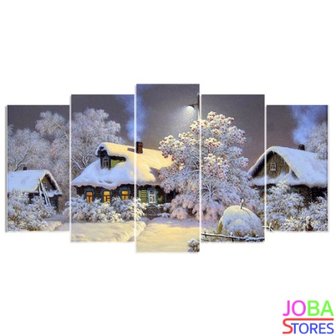 Diamond Painting &quot;JobaStores&reg;&quot; Winterhuis 75x40 (FULL) 