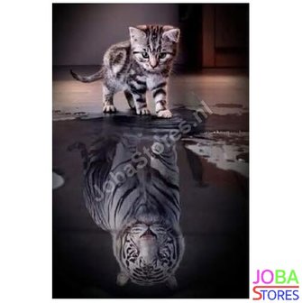Diamond Painting Kitten-Tiger 30x40cm