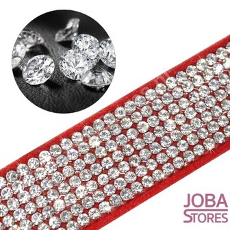 OP=OP Honden/Katten Halsband Bling met strik Zwart (S)