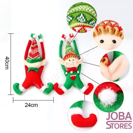 Kerst Poppen Set Elfjes (2 stuks)