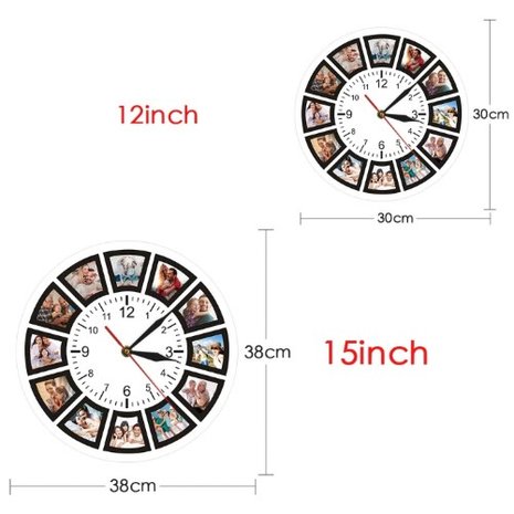 Custom Clock with own photos 002