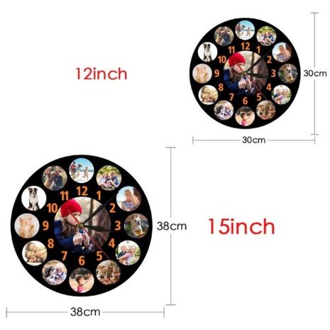 Custom Clock with own photos 004