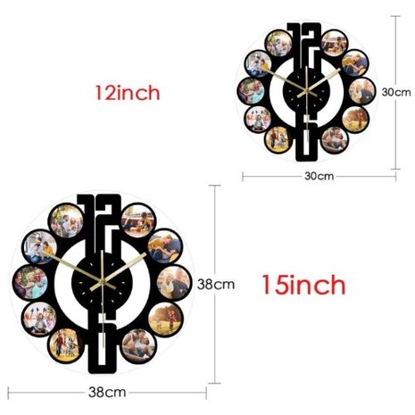 Custom Clock with own photos 005