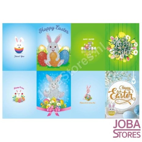 Diamond Painting Greeting Cards Set Easter (4 pieces)