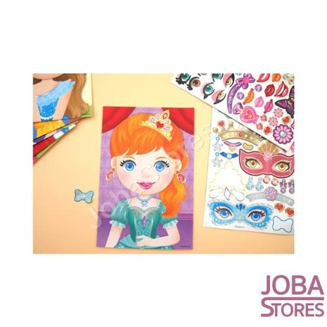 Sticker Fun Sticker Set Fashion Princesses (6 pieces)