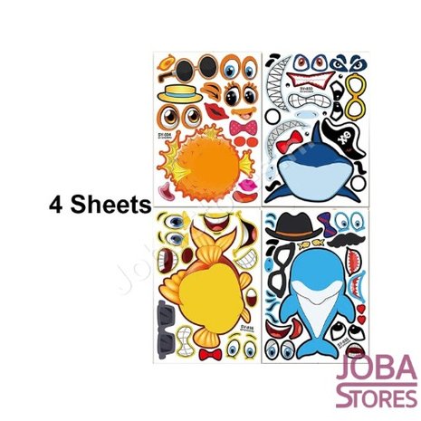 Sticker Fun Sticker Set Sea animals (4 pieces)