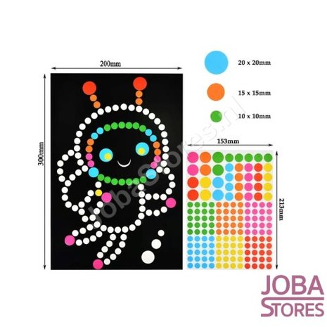 Sticker Fun Sticker Set Dots (6 pieces)