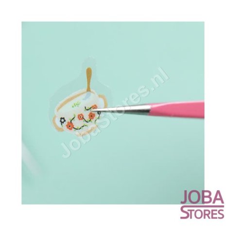 Tweezers for nail stickers (Pink)