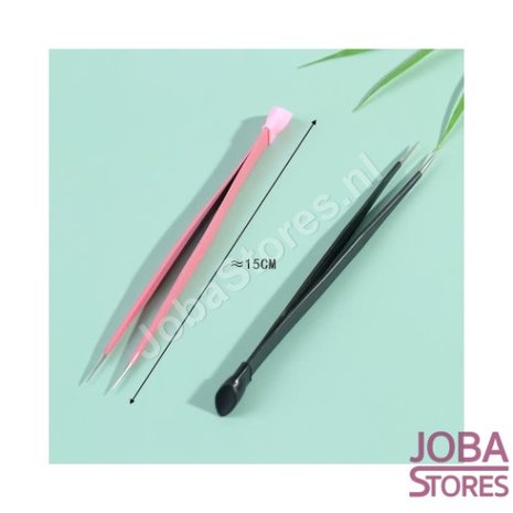 Tweezers for nail stickers (Pink)