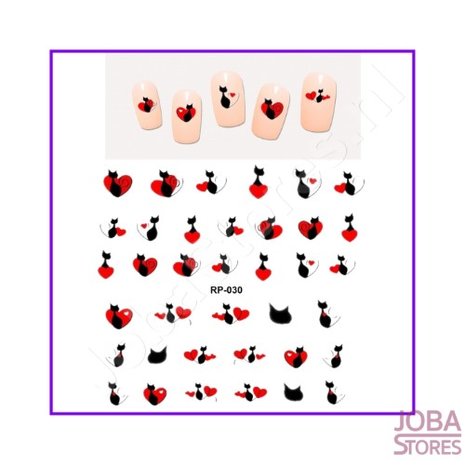 Nail Sticker Set Paws (6 sheets)