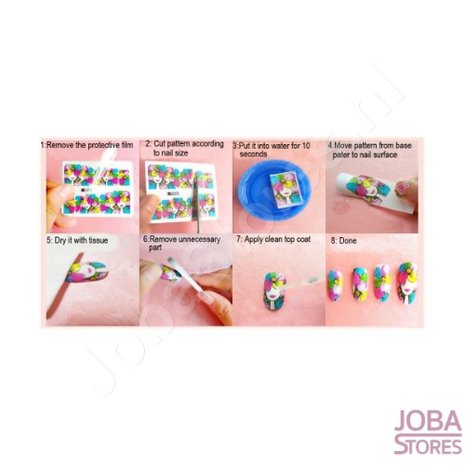 Nail Sticker Set Paws (6 sheets)