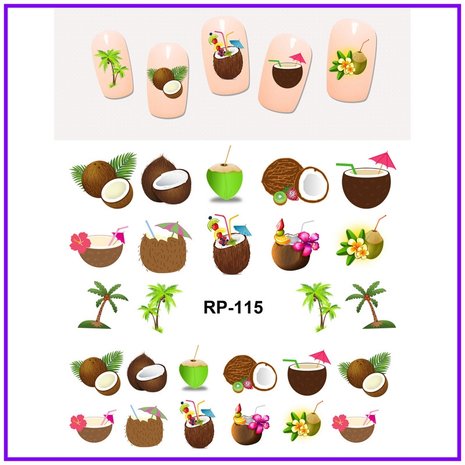 Nail Sticker Set Fruit (150 stickers)