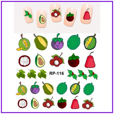 Nail Sticker Set Fruit (150 stickers)