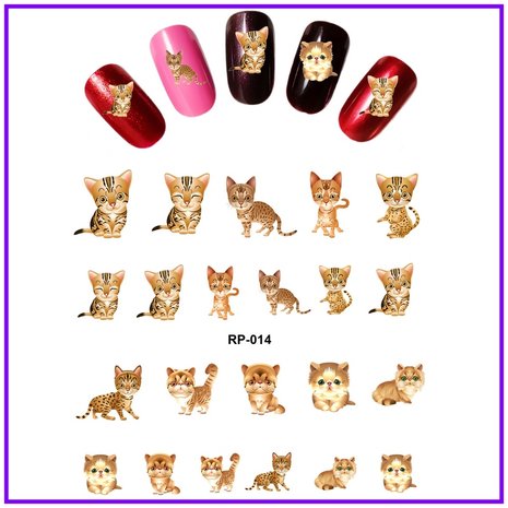 Nail Sticker Set Cats (150 stickers)