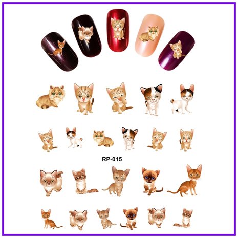 Nail Sticker Set Cats (150 stickers)