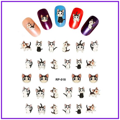 Nail Sticker Set Cats (150 stickers)
