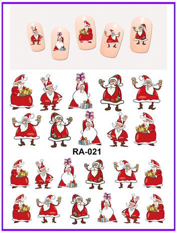 Nail Sticker Set Santas (150 stickers)