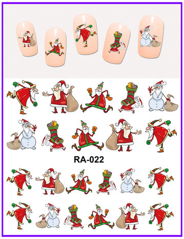 Nail Sticker Set Santas (150 stickers)