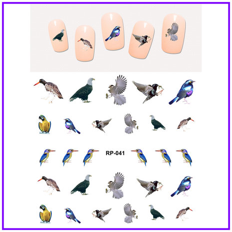 Nail Sticker Set Birds (150 stickers)