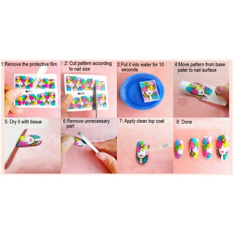 Nail Sticker Set Lips (150 stickers)