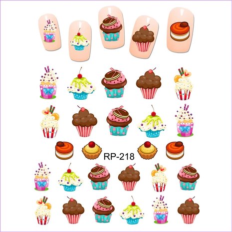 Nail Sticker Set Sweets (150 stickers)