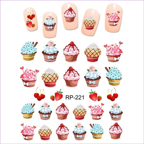 Nail Sticker Set Sweets (150 stickers)