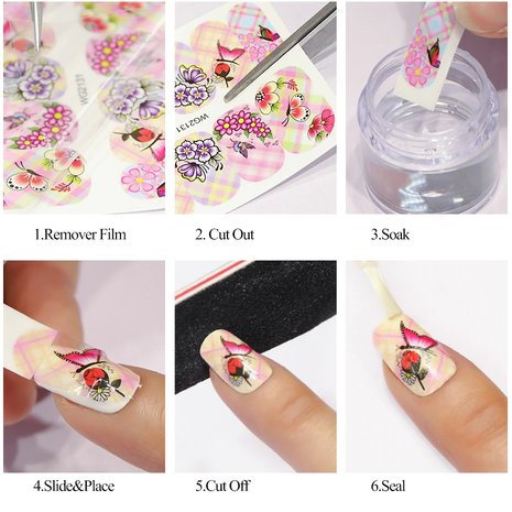 Nail Sticker Set Kisses (250 stickers)