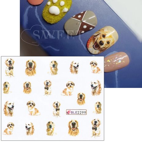 Nail Sticker Set Dogs (220 stickers)