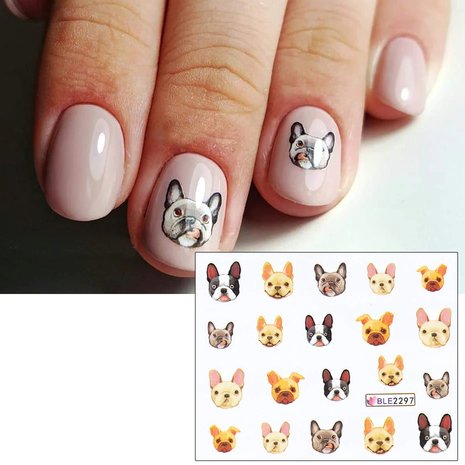 Nail Sticker Set Dogs (220 stickers)