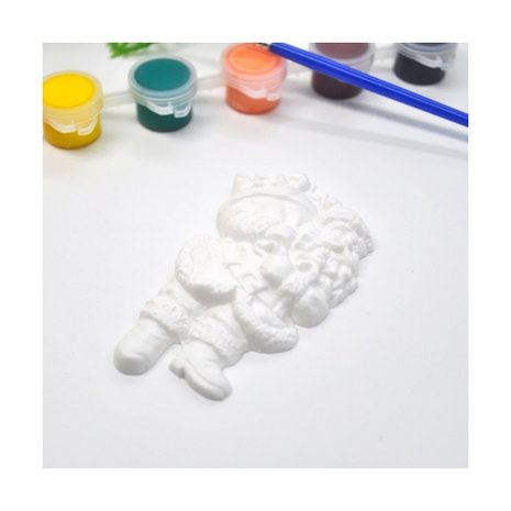 Paint your own Santa Claus pendants (2 pieces)