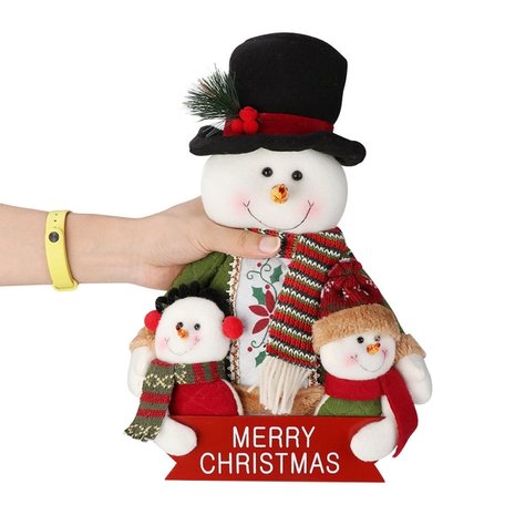 Snowman doll Merry Christmas 35cm