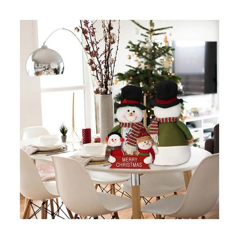 Snowman doll Merry Christmas 35cm