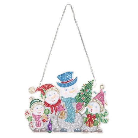 Diamond Painting Christmas Hanging Ornament 01 20cm (Snowmen)