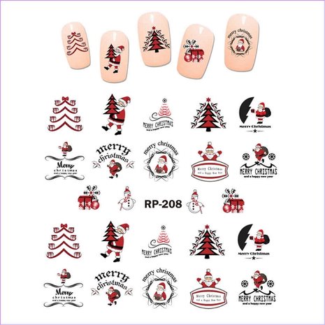 Nail Sticker Set Christmas 03 (6 sheets)