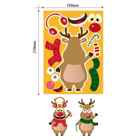 Sticker Fun Sticker Set Christmas (8 pieces)