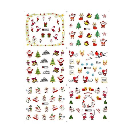 Nail Sticker Set Christmas 02 (12 sheets)