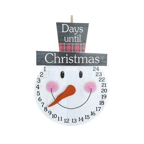 Wooden Christmas Advent Calendar Snowman (32cm)