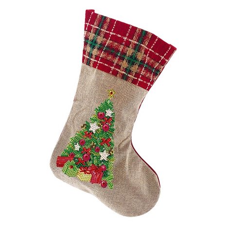 Diamond Painting Christmas Sock 02 (Christmas tree/30cm)